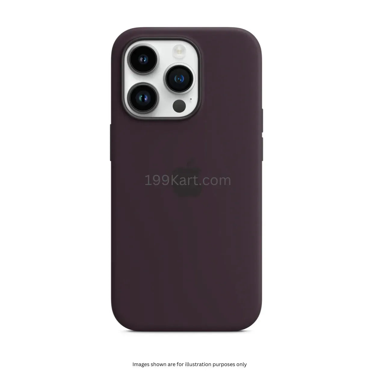 Maroon silicone iPhone case, rich in color with a durable finish for 14 pro max cover