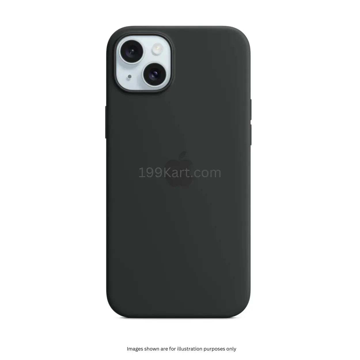 Charcoal black iPhone case, durable silicone, subtle iphone 15 covers