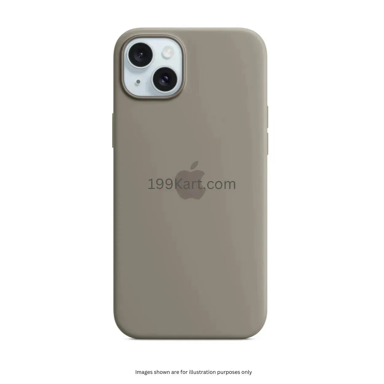 Soft beige silicone iPhone case, classic look for iphone 15 back cover