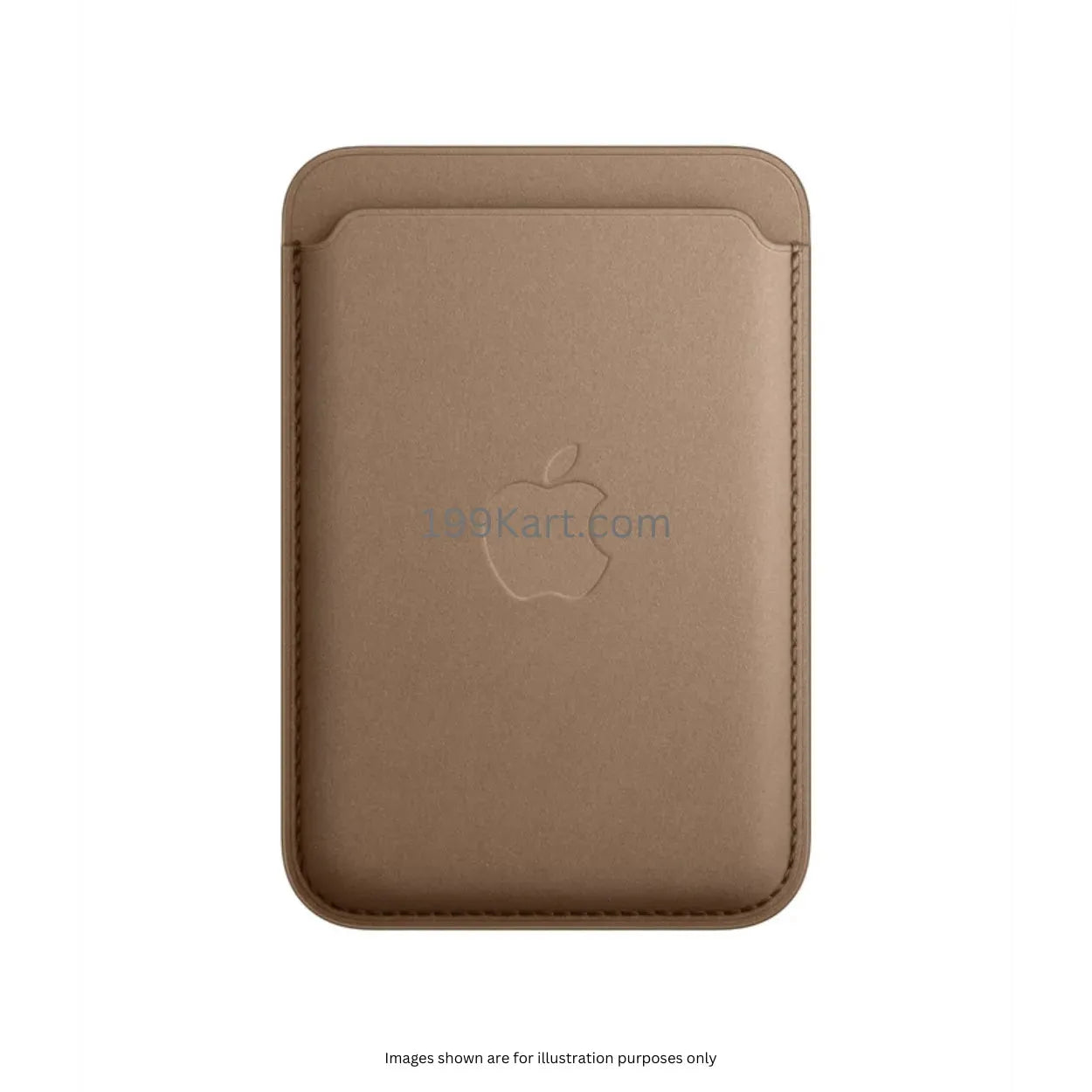 Premium brown FineWoven Apple wallet with MagSafe,card holder offering secure card storage and seamless magnetic attachment.