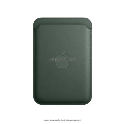 Rich green iPhone MagSafe wallet made with FineWoven material, card holder perfect for eco conscious, stylish users
