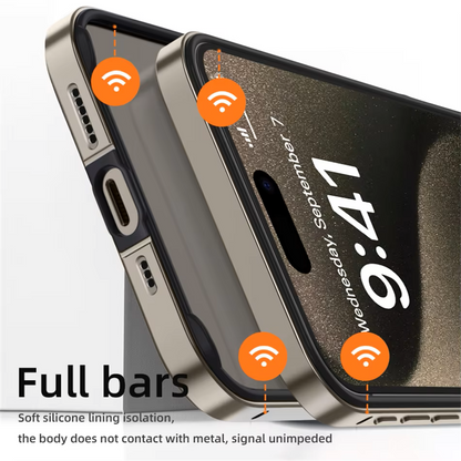Desert Titanium Metal Bumper Luxury Hybrid Aluminum Frame – iPhone Cover for iPhone 16 Pro / Pro Max