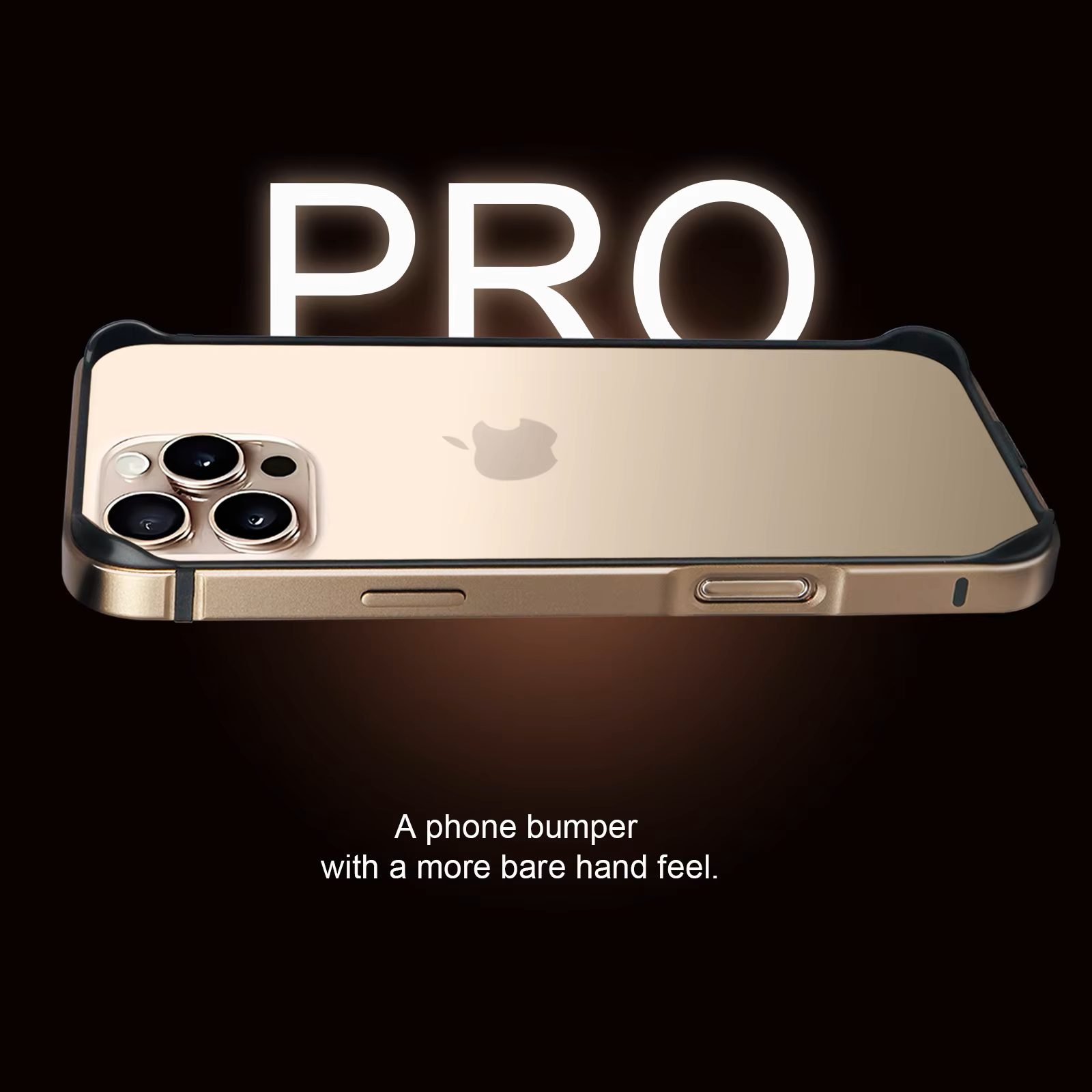Desert Titanium Metal Bumper Luxury Hybrid Aluminum Frame – iPhone Cover for iPhone 16 Pro / Pro Max
