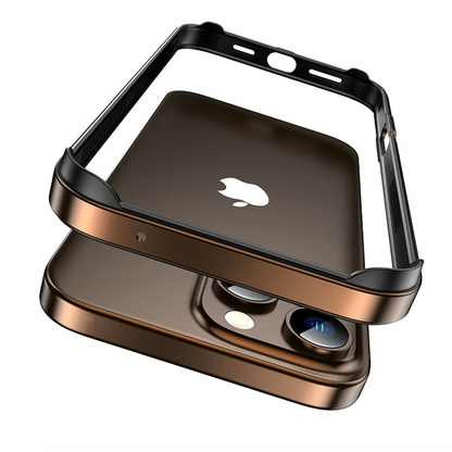 Desert Titanium Metal Bumper Luxury Hybrid Aluminum Frame – iPhone Cover for iPhone 16 Pro / Pro Max