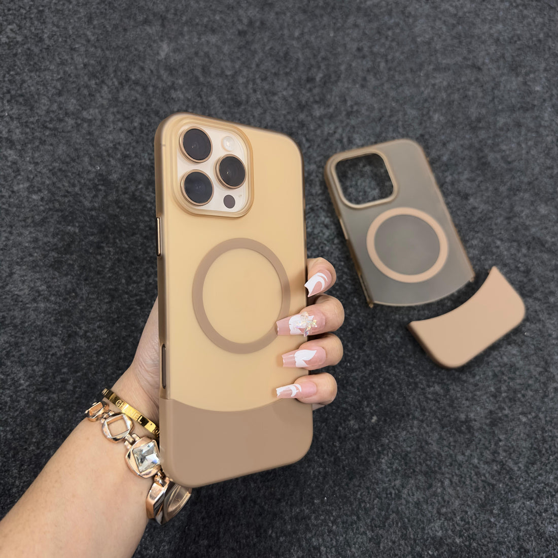 Dual layer iPhone cover with anti slip grip and precise MagSafe alignment, ensuring both comfort and wireless charging efficiency for iphone 16 pro case