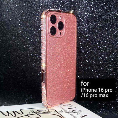 High quality luxury iPhone cover for iphone 16 pro max cover with shimmering rhinestones, designed to enhance your phone with a bold and fashionable touch