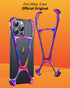 Stylish minimalist iPhone case for iphone 15 pro max cover with iridescent zinc alloy build shown on stand luxury apple cover for iPhone models.