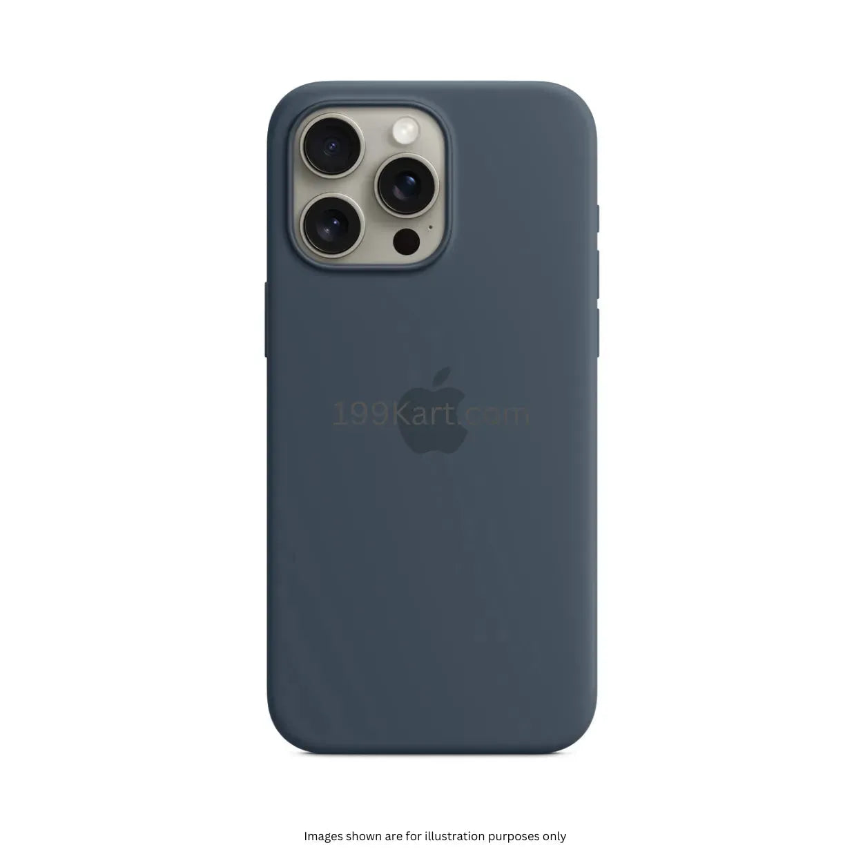 deep blue silicone iphone case for  iphone 15 pro max cover ensures all around protection and MagSafe compatibility for your Apple device.