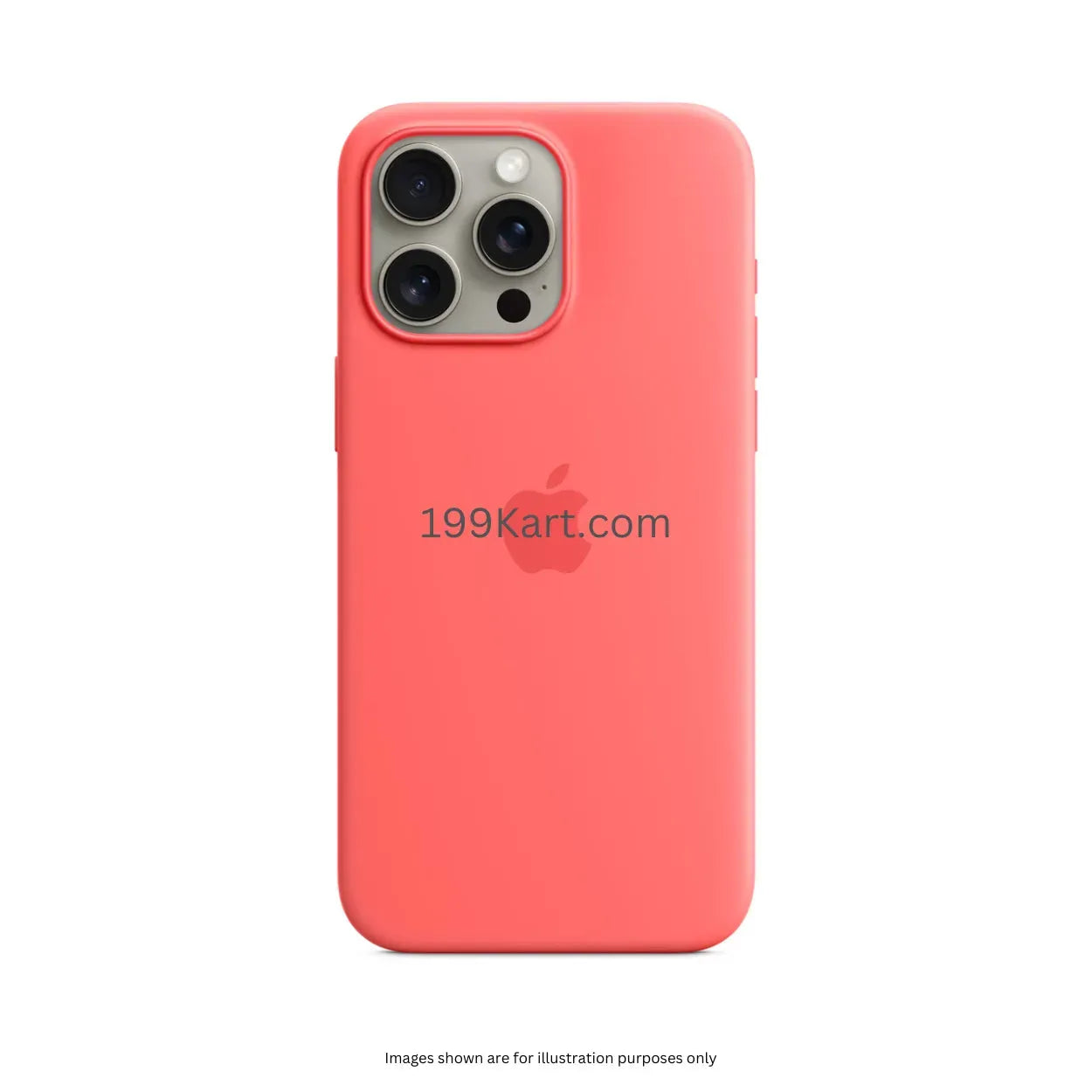 coral pink silicone iphone cover for iphone 15 pro max cover, crafted for a smooth texture and reliable MagSafe support