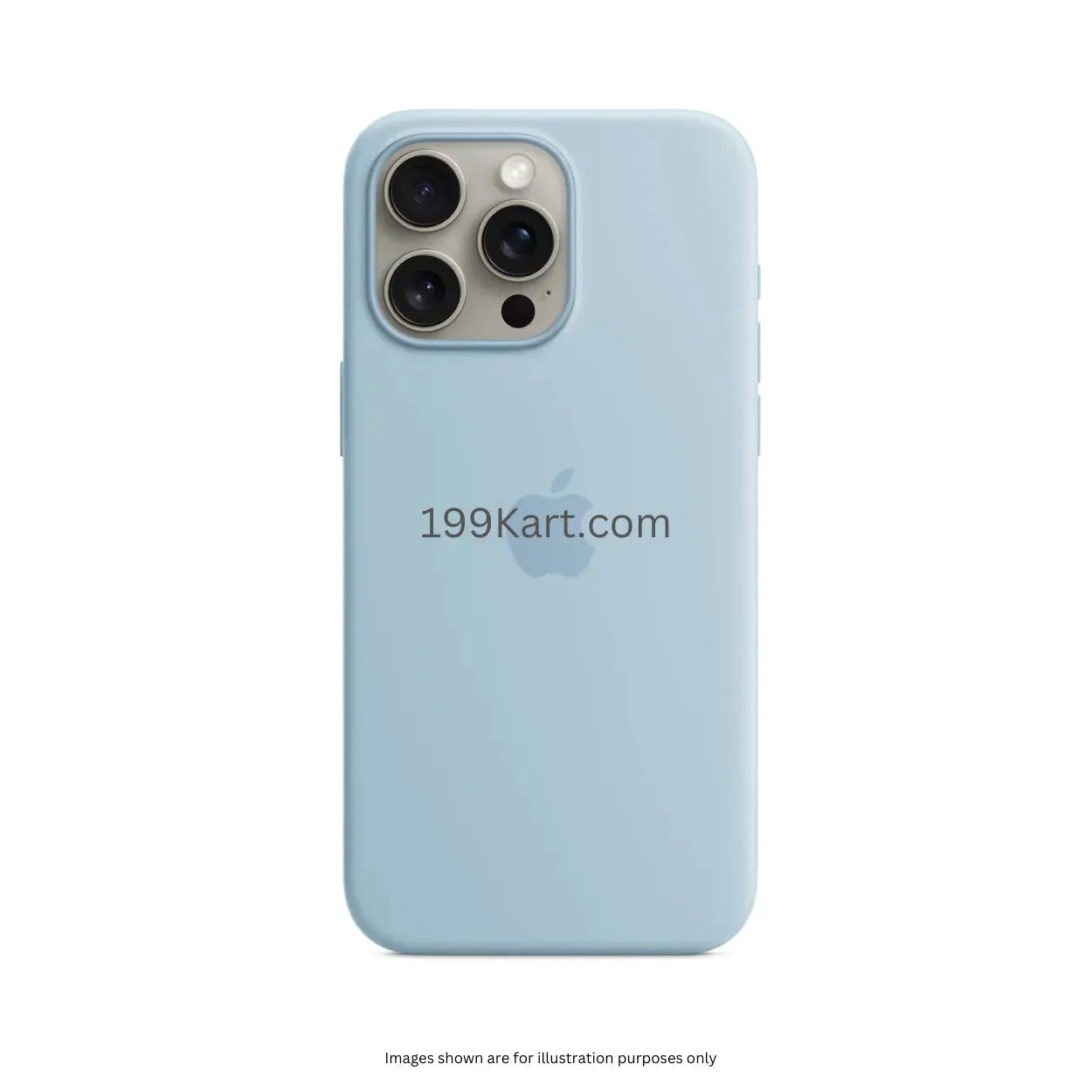 sky blue apple covers for iPhone 15 Pro Max cover silicone case delivers soft touch comfort with MagSafe integration for effortless wireless charging