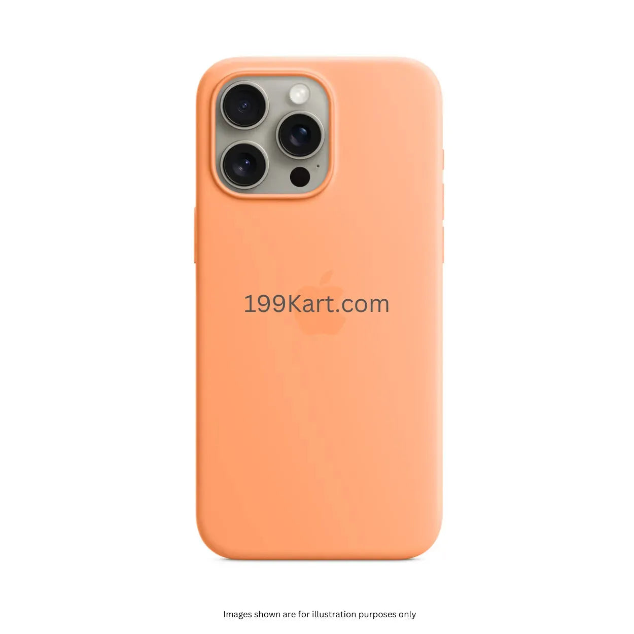 Bright and bold orange apple cover for iPhone 15 Pro Max cover, silicone back case combines durability and MagSafe technology for an effortless Apple experience