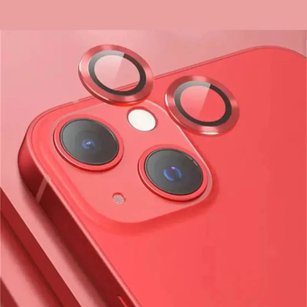 Red iPhone 14 camera lens for iphone  High quality red camera lens ring protector for enhanced style and scratch resistance.