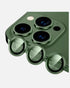 A premium metallic green camera lens for iphone that blends perfectly , offering scratch protection and a stylish look.