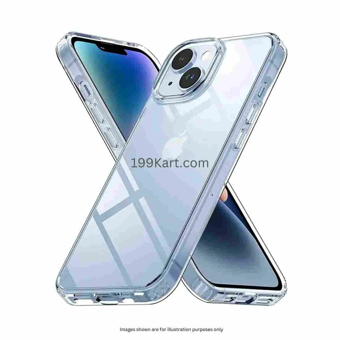 Dual view display of a transparent dotted silicone mobile cover for iPhone showing full back and front fit for iphone 15 pro covers